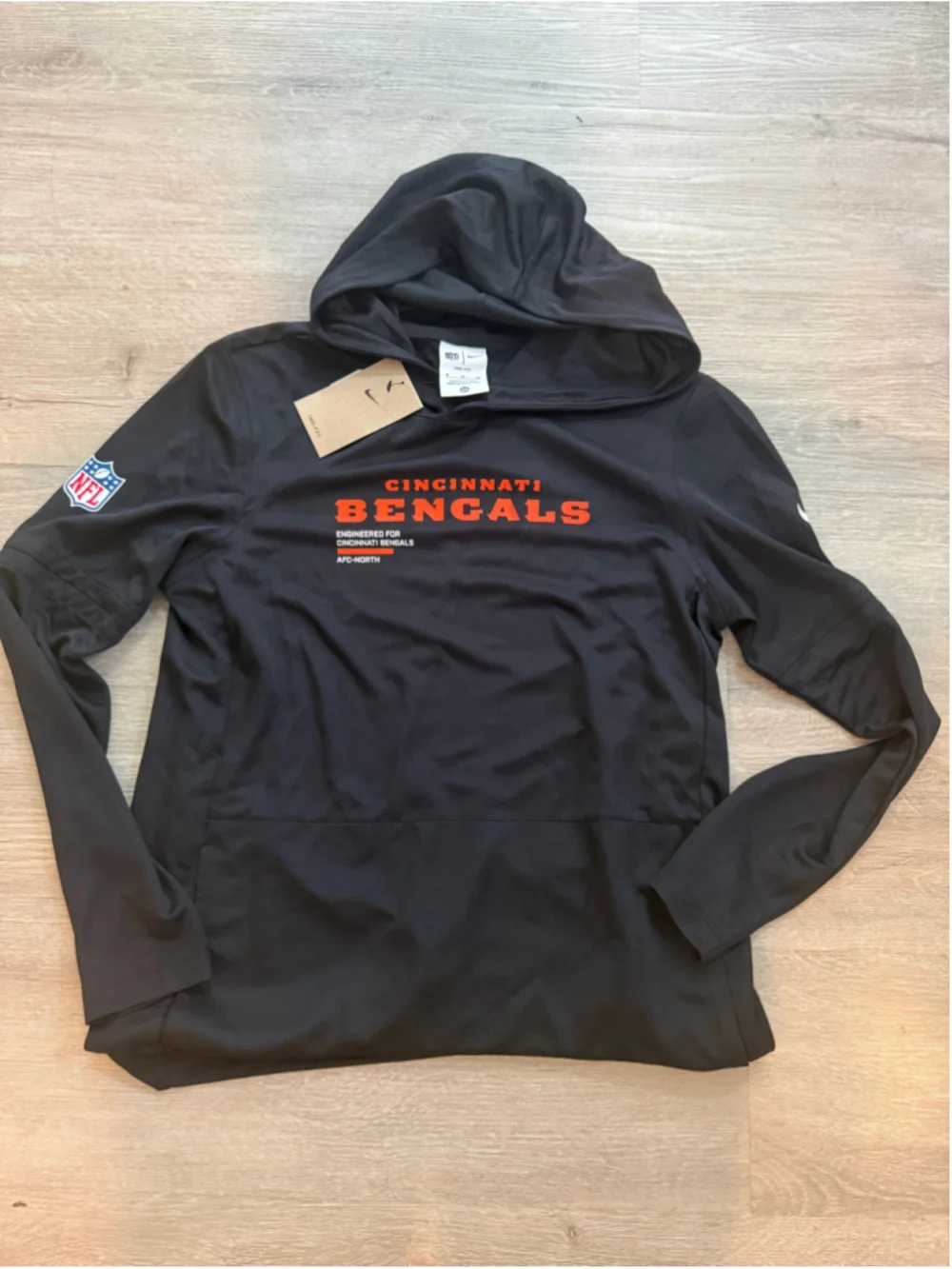 Womens Nike Cincinnati Bengals dryfit Hoodie Size M
